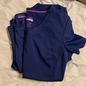 Navy blue scrub set